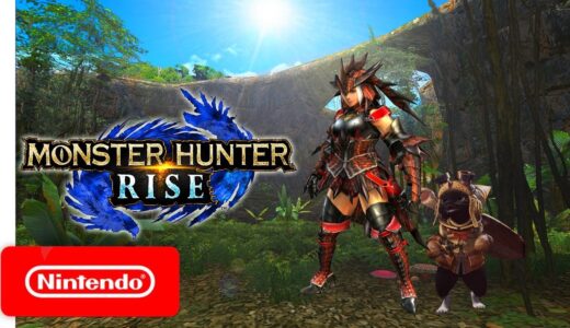 Monster Hunter Rise GAMEPLAY BATTLE COMBAT Resting Hunter (Nintendo Switch) モンスターハンターライズ バトルゲームプレイ