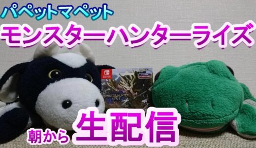 【モンハン】生配信！うしとカエルがモンスターハンターライズを生配信でプレイ🐮🐸！パペットマペットのモンハンライズ(朝配信)【LIVE】