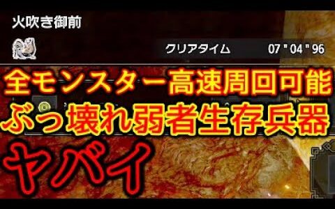 モンハンライズ】誰でも簡単に全モンスター瞬殺！環境がぶっ壊れる最強武器ヘビィ拡散弾発射タイプ”水平型”【MHRise】