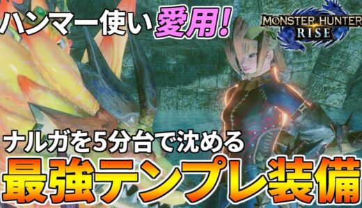 【MHRise】ハンマー使い愛用の最強テンプレ装備がこちら【モンハンライズ】