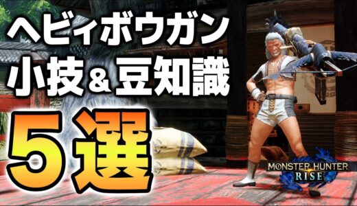 【モンハンライズ】立ち回りと武器の選び方が変わる！？ヘビィボウガンの小技・豆知識【MHRise】