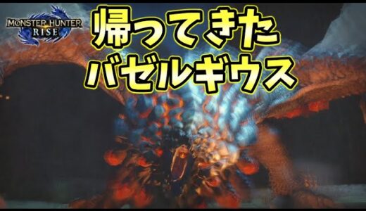 モンハンライズVer2.0】バゼルギウスやっぱヤバイｗ初見貫通ライト【MHRise】