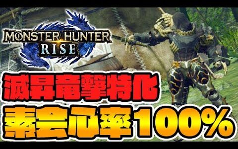 素会心率100%！『滅・昇竜撃』特化片手装備がエグい件【モンハンライズ】