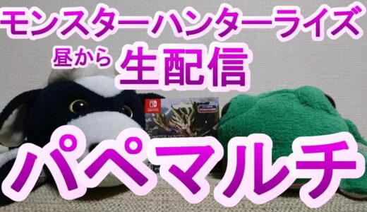 【モンハン】マルチプレイ生配信！モンスターハンターライズみんなとマルチプレイ回！パペットマペットのモンハンライズ（日曜昼配信）🐮🐸【MHR】