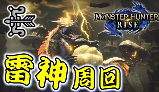 【モンハンライズ】弓で雷神周回！【MH:R】#8