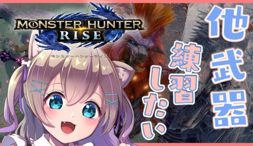 【モンハンライズ/MHRise】他武器使ってみる！！練習会！【モンスターハンターライズ】【ここちゃんねる/女性実況】