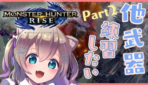 【モンハンライズ/MHRise】他武器使ってみる！！練習会パート２！【モンスターハンターライズ】【ここちゃんねる/女性実況】