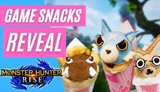 Monster Hunter Rise GAME SNACK REVEAL NEWS GAMEPLAY TRAILER モンスターハンターライズ クレープ オトモガルク アイスクリーム ビデオ