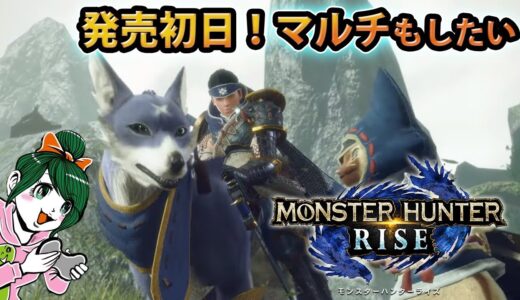 【ライブ】まったり楽しむ！発売初日にマルチまでできる？『モンスターハンターライズ 』RISE