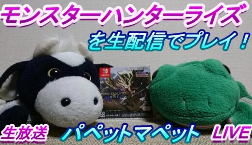 【モンハン】#1 発売日配信！うしとカエルがモンスターハンターライズを生配信でプレイ🐮🐸！【生放送】