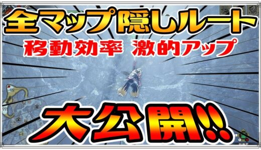 【モンハンライズ】8割の人が知らない全マップ隠しルート教えちゃいます！！