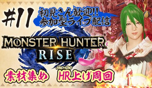 MHRise　なんでも周回　参加型ライブ配信【モンスターハンターライズ】