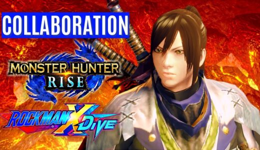 Monster Hunter Rise X Rockman x DiVE COLLABORATION GAMEPLAY TRAILER REVEAL モンスターハンターライズ X ロックマンXDiVE