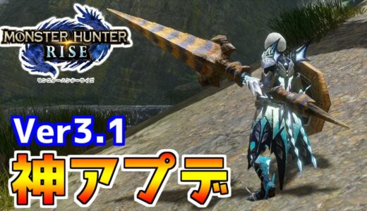 【神アプデ】Ver3.1のアプデによりランスは強化！！ どんどん守りがガチガチになっていく！ 【モンハンライズ】