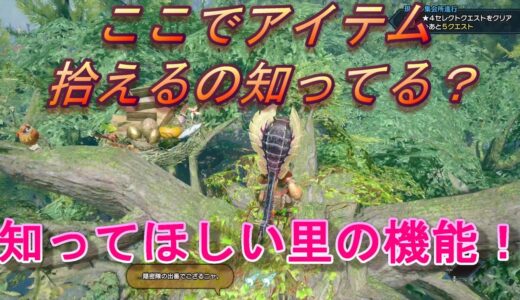 【モンスターハンターライズ】知ってほしい里の施設概要