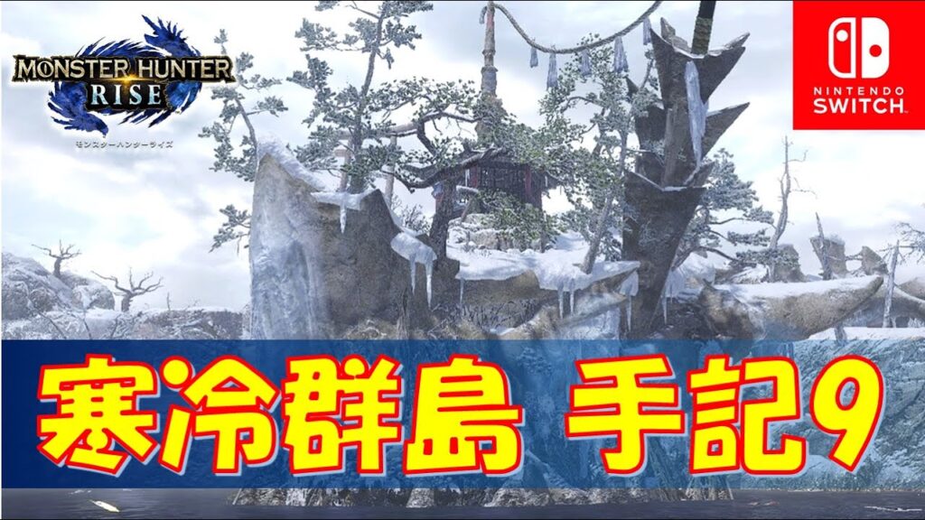 モンハンライズ 寒冷群島の 手記９ を初心者でも簡単に取る方法 先人の遺物 ガルク速報