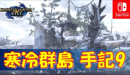 【モンハンライズ】寒冷群島の「手記９」を初心者でも簡単に取る方法（先人の遺物）