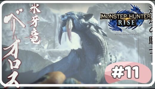 【モンハンライズ】超初心者【油断したベリオロス】モンスターハンターライズ MHRise 女性実況 #11