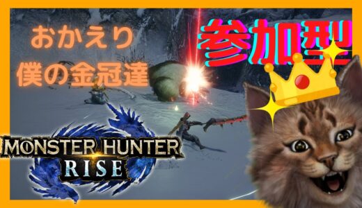 【MHRise/モンハンライズ】参加型！ご飯にする？お風呂にする？金冠にする？