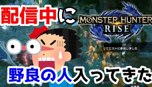 【モンハンライズ】配信中に野良ハンター入ってきた！？【切り抜き】#モンハンライズ​ #MHRise​ #ライズ#モンスターハンターライズ#モンスターハンターrise