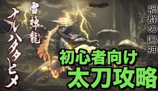 【MHRise】ラスボス倒せない人へ！ナルハタタヒメ　太刀　攻略解説　モンスターハンターライズ　MONSTER HUNTER RISE