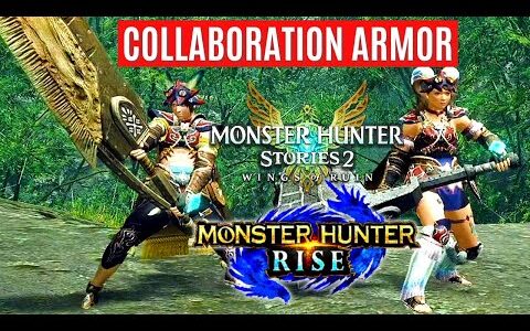 Monster Hunter Rise COLLABORATION ARMOR  GAMEPLAY TRAILER Rider Set REVEAL モンスターハンターライズ 重ね着装備「ライダー」