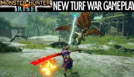 Monster Hunter Rise GAMEPLAY NEW TURF WAR + DETAILS REVEAL CLIP モンハンライズ 縄張り戦争 モンスター 戦い 戦闘 ビデオ ゲームプレイ