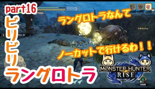 【モンハンライズ】Part16🕊ラングロトラ戦【夫婦実況】