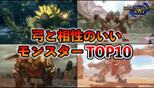 弓と相性のいいボコボコモンスターランキングTOP10【MH RISE/モンハン ライズ】