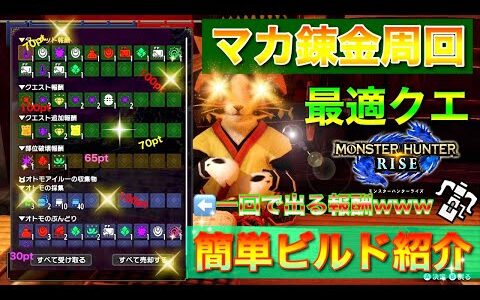 【最新版Ver.3.0】マカ錬金周回に必須級のあの幸運スキルを火力維持しながら装備組めたので装備紹介していく！モンハンライズ【MHRise/モンスターハンターライズ】