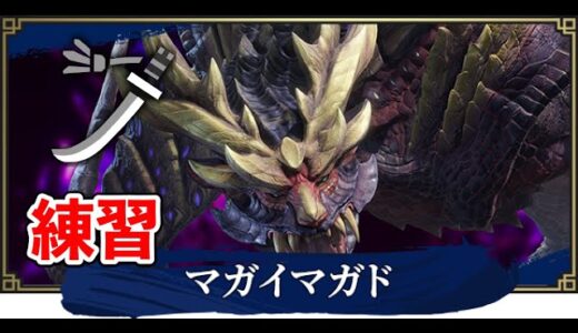 モンハンライズ　何はともあれ練習　とりまマガト