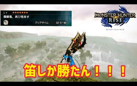 【モンハンライズ】結局 狩猟笛が最強です！/バゼルギウス ソロ Bazelgeuse Hunting Horn Solo