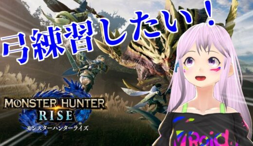 【モンスターハンターライズ】ジャイロ使って弓練習してみる！【MH RISE】