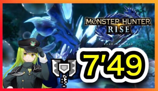 【MHRise】タマミツネ チャージアックス ソロ 7分49秒 【モンスターハンターライズ】