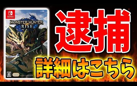 【モンハンライズ】モンハンユーザーで逮捕者がついに出たらしい。詳細について話す【攻略/MHRise/モンスターハンターライズ/アプデ/アップデート】