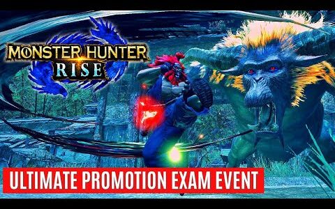 Monster Hunter Rise ULTIMATE PROMOTION EXAM GAMEPLAY TRAILER EVENT REVEAL モンスターハンターライズ ＳＦ サイキョー流昇段試験