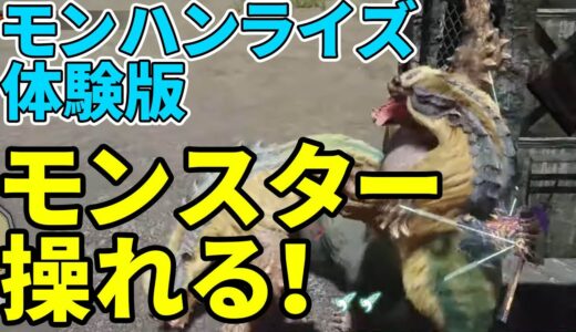 『モンスターハンターライズ 体験版』基礎訓練クエストと操竜訓練クエストを体験