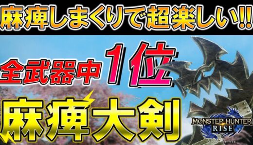 麻痺武器の頂点!! 唯一麻痺を与えられた大剣『カースオブキャット』【モンスターハンターライズ】