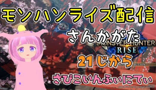 【参加型】ゆるモンハンライズ配信29