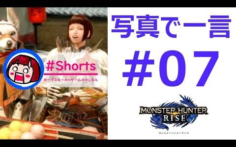 【MHRise】写真で一言07 モンスターハンターライズ・ホープスモーカーゲームチャンネル #shorts