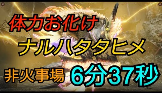 モンスターハンターライズ　イベクエ「雷神再臨」ナルハタタヒメ　ヘビィボウガン　斬裂弾＆貫通滅龍弾　禍ツ大筒ノ幽鬼セッド　6分37秒（字幕付き）