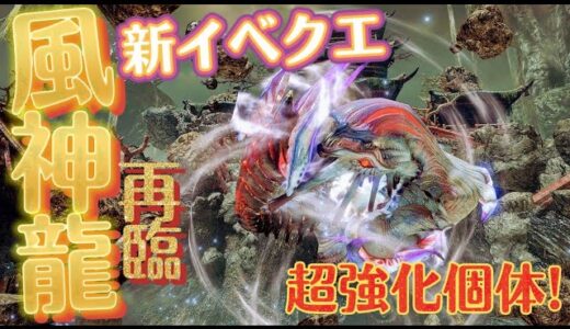 【モンハンライズ】新イベクエ『風神再臨』参加型٩(ˊᗜˋ*)و✧*｡【MHRise/モンスターハンターライズ】