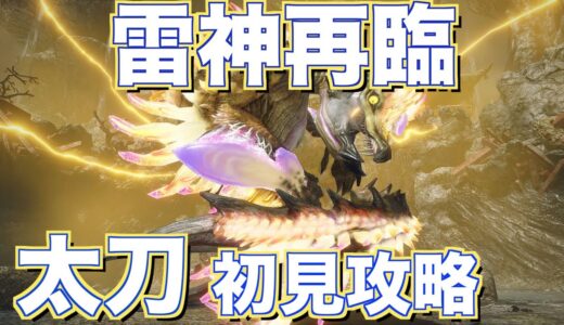 強化されたラスボスが来た！「雷神再臨」　モンスターハンターライズ　【＃モンハンライズ】【＃MHRise】【＃太刀】