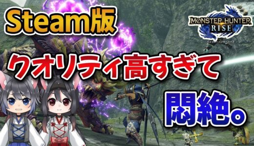 【MHRise】Steam体験版、クオリティがSwitch版と比較にならないと話題に。【みんなの反応まとめ】