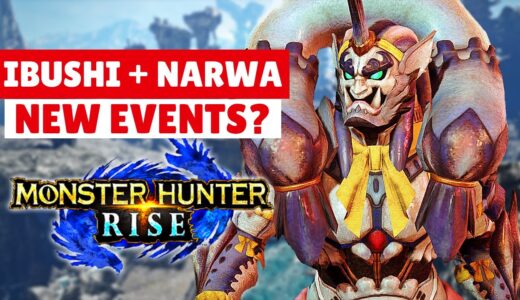 Monster Hunter Rise IBUSHI NARWA NEW EVENT GAMEPLAY TRAILER REVEAL モンスターハンターライズ イブシマキヒコ + ナルハタタヒメ