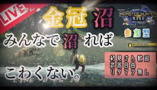 【モンハンライズ参加型】マルチで金冠狙い！リタマラ無し後は自由。初見さん大歓迎！※概要欄必読