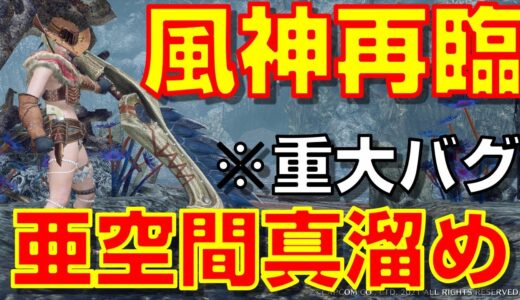 衝撃のバグ技！風神を亜空間真溜め斬りでぶった斬る！【モンハンライズ】【大剣】