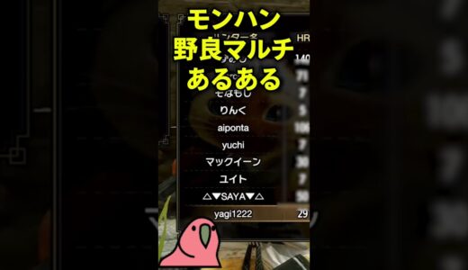 モンハンライズ野良マルチあるある