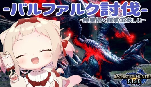 【MHR】参加型バルファルク戦！紅白ゲージのハンマーを強化したい!!視聴者参加型/Nintendo Switch『モンスターハンターライズ』