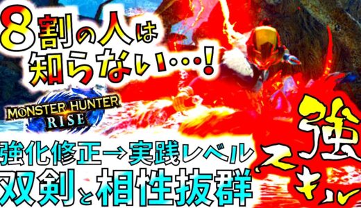 【双剣勢必見】モンハンライズで弱体化した双剣と相性抜群「力の解放」が数ヶ月前にしっかり修正強化されていた…!!スキル修正内容＆使用確認【MHRise/モンスターハンターライズ